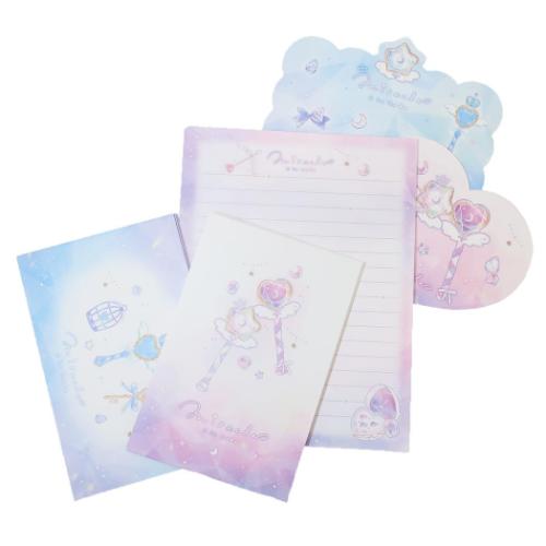 レターセット ダイカットレター ＭＩＸ ミラクルアラモード カミオジャパン 新学期準備文具 かわいい