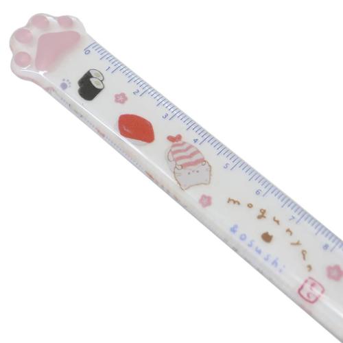 ものさし もぐにゃん 肉球15cm定規 おすしやさん