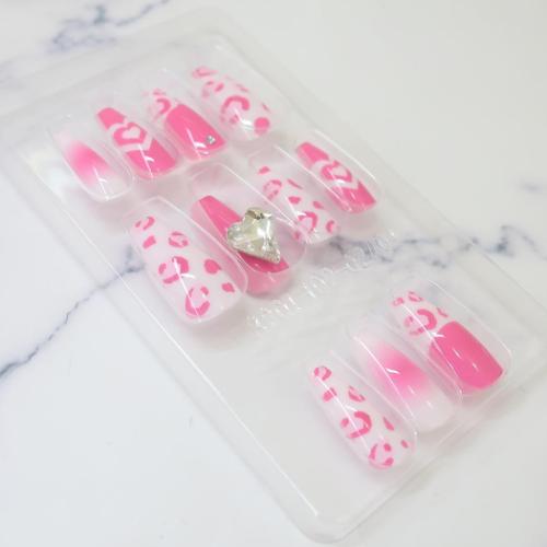 ネイルチップ GYARU mee コスメ雑貨 カミオジャパン Pink Leopa
