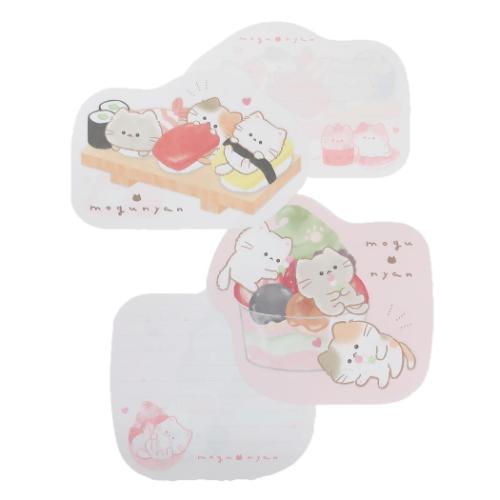 レターセット もぐにゃん ダイカットレター おすしやさん 新学期準備文具 かわいい