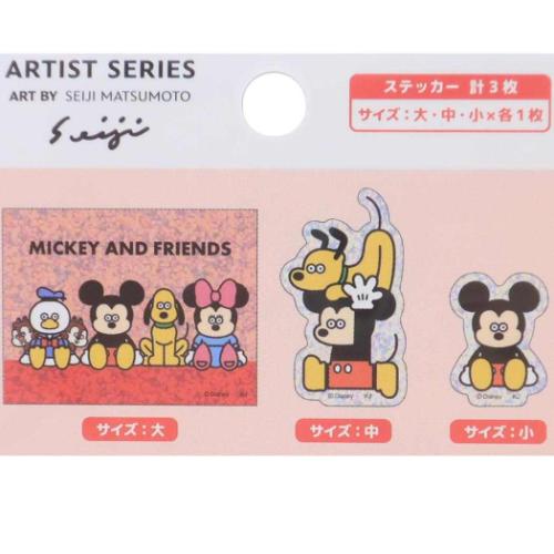 ミッキー＆フレンズ ディズニー×松本セイジ グッズ ダイカットシール