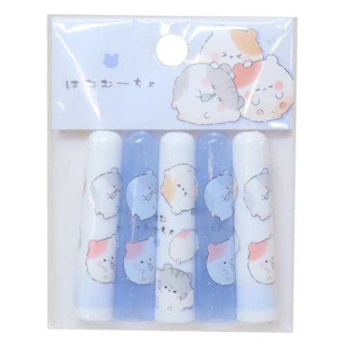 鉛筆キャップ えんぴつカバー5本セット はむむーちょ カミオジャパン