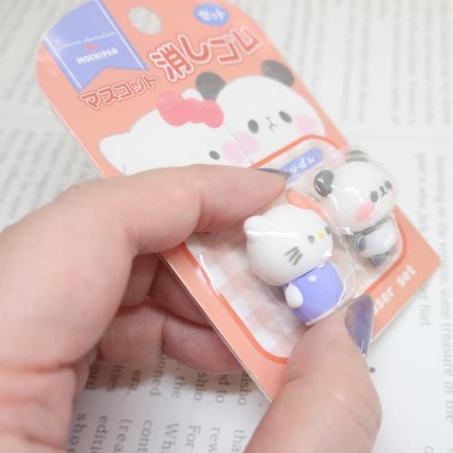 ハローキティ サンリオxもちぱん マスコット消しゴムセット 消しゴム