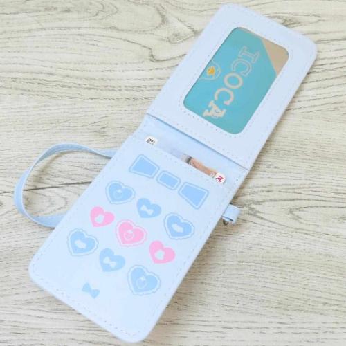 定期入れ リール付き2つ折りパスケース まじかるベリーベリー ぶるべりー カミオジャパン ICカードケース