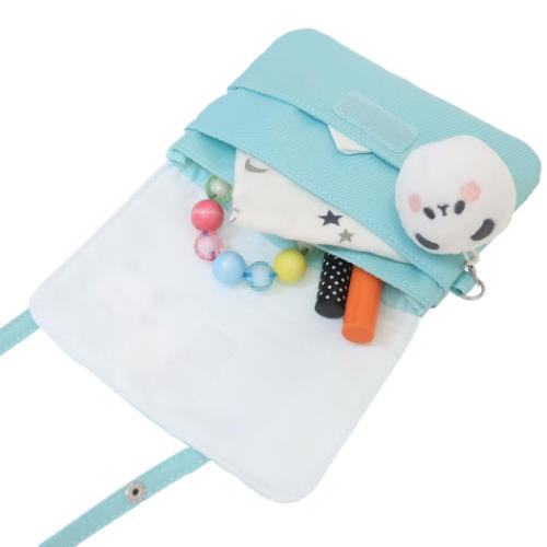 もちもちぱんだ ショルダーひもつき どこでもポッケ クリップポケット もふころダイアリー かわいい グッズ