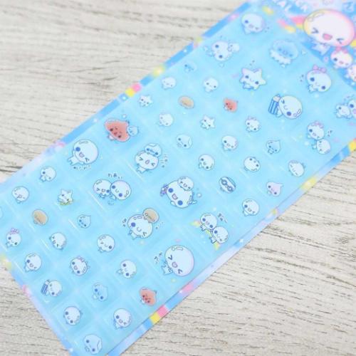 シールシート ドロップブロックシール ぷくぷくあわわちゃん カミオ