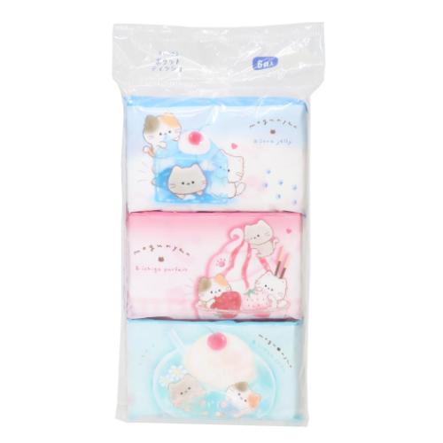 ティッシュ もぐにゃん ポケットティッシュ カミオジャパン