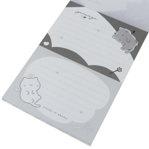 クリアシートメモ ゆるにゃー メモ帳 カミオジャパン むぎゅねこ