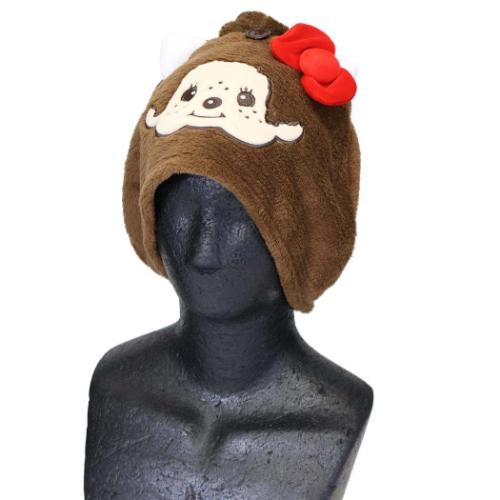 モンチッチxハローキティ ヘアドライキャップ ヘアドライタオル帽子 フェイス サンリオ キャラクター グッズ
