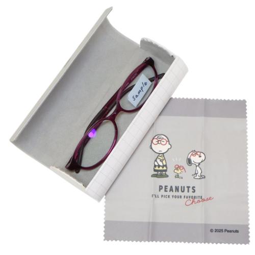 PEANUTS スヌーピー ピーナッツ キャラクター 眼鏡ケース クロス付き