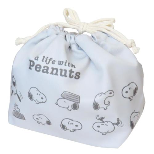 お弁当きんちゃくポーチ ランチ巾着 スヌーピー A LIFE WITH PEANUTS カミオジャパン ピーナッツ 新学期準備