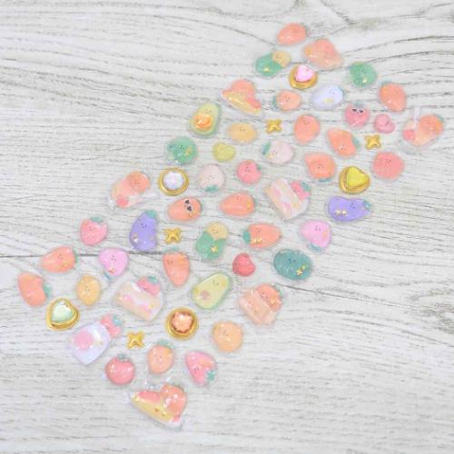 プチドロップステッカー ジューシーなにんじんとなかまたち シール