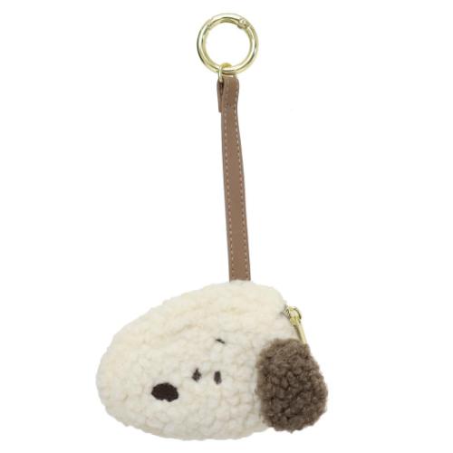 スヌーピー グッズ ミニポーチ キャラクター ボアミニポーチチャーム ノーマルフェイス