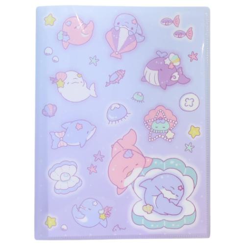 ポケットファイル ゆるいるか 10ポケットクリアファイル A4 Shell