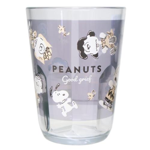 プラカップ クリアタンブラー 370ml スヌーピー Wow！Peanuts ピーナッツ カミオジャパン プラコップ