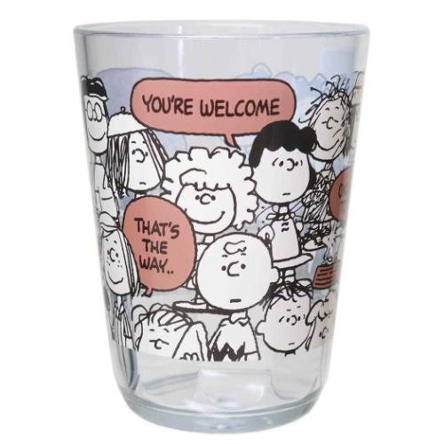 プラカップ クリアタンブラー 370ml ピーナッツギャング スヌーピー ピーナッツ カミオジャパン プラコップ キャラクター