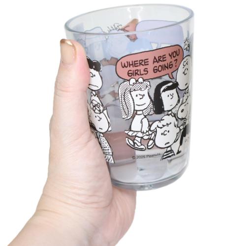 プラカップ クリアタンブラー 370ml ピーナッツギャング スヌーピー ピーナッツ カミオジャパン プラコップ キャラクター