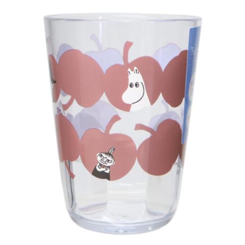 プラカップ クリアタンブラー 370ml ムーミン 北欧 リンゴ畑 カミオジャパン プラコップ キャラクター