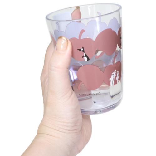 プラカップ クリアタンブラー 370ml ムーミン 北欧 リンゴ畑 カミオジャパン プラコップ キャラクター