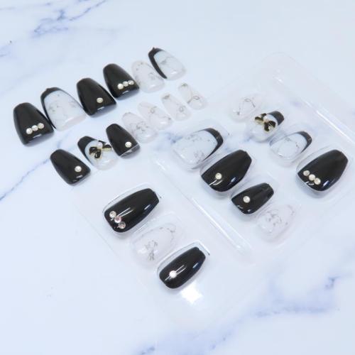 コスメ雑貨 ネイルチップ ファンシーシリーズ MARBLE WHITE カミオジャパン ネイルアート 付け爪