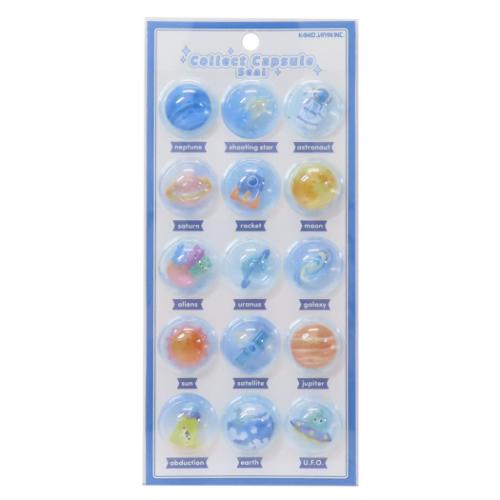 Collect Capsule Seal フレークシール ユニバース カミオジャパン 手帳デコ カプセルシール