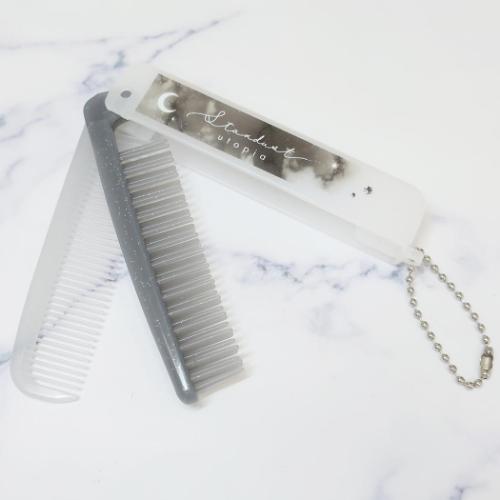 ヘアブラシ スターダストユートピア 折りたたみブラシ＆コーム