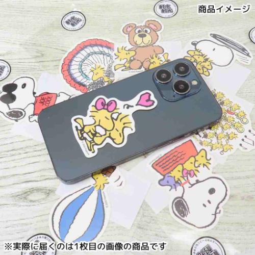 スヌーピー グッズ ダイカットシール キャラクター ミニデコステッカー エサバコ