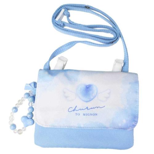 クリップポケット 横長タイプショルダーひもつき どこでもポッケ ちゅるんとミニョン