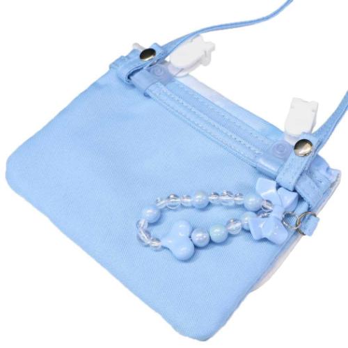 クリップポケット 横長タイプショルダーひもつき どこでもポッケ ちゅるんとミニョン