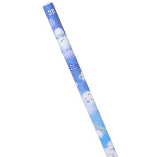 鉛筆 ずっとシマエナガ 2B 丸軸 ぽんぽんシマエナガ