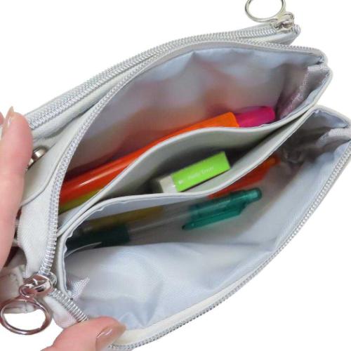 筆箱 サンカクマルチペンケース MOTiON カミオジャパン 新学期準備文具 シンプル メッシュ