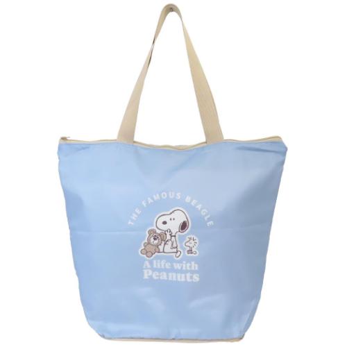 スヌーピー グッズ ショッピングバッグ キャラクター Wスペース保冷サポートエコバッグ スヌーピーとくま