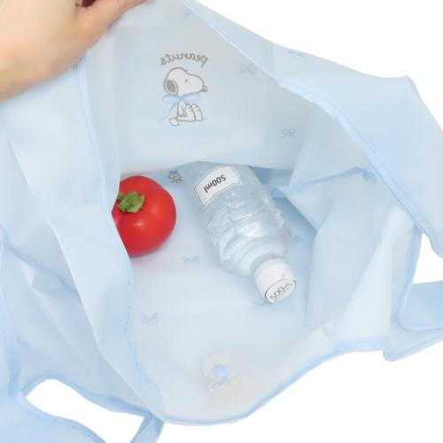 スヌーピー キャラクター ショッピングバッグ フック付きエコバッグ Ribbon mood ピーナッツ グッズ