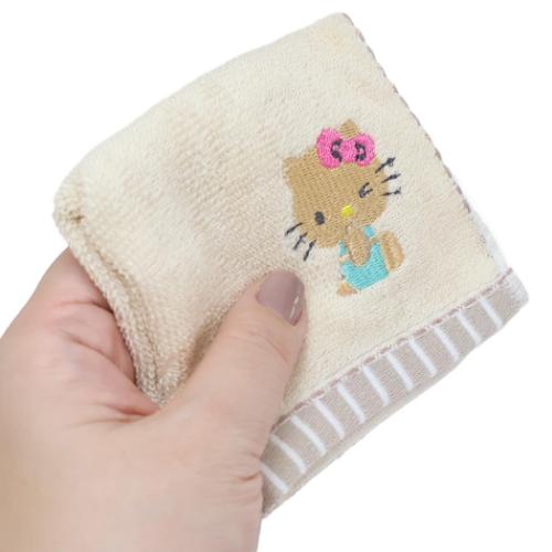 ハローキティ サンリオ キャラクター ミニタオル 巾着入りタオル