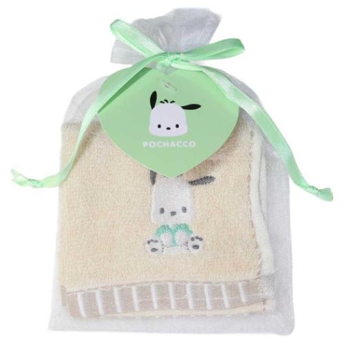 ポチャッコ サンリオ キャラクター ミニタオル 巾着入りタオルハンカチ