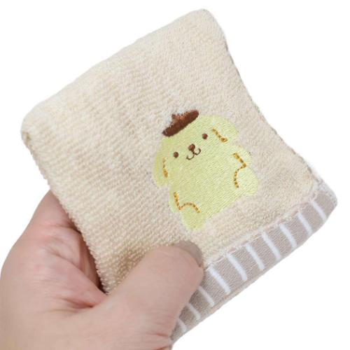 ポムポムプリン サンリオ キャラクター ミニタオル 巾着入りタオル