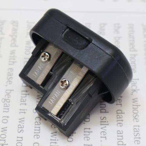 ツイン鉛筆削り MOTiON えんぴつ削り カミオジャパン クリアブラック グッズ