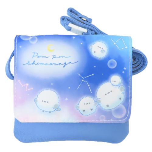 クリップポケット ショルダーひもつきどこでもポッケ ぽんぽんシマエナガ カミオジャパン