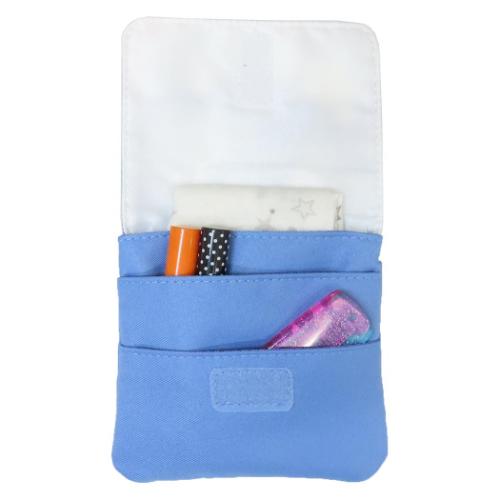 クリップポケット ショルダーひもつきどこでもポッケ ぽんぽんシマエナガ カミオジャパン