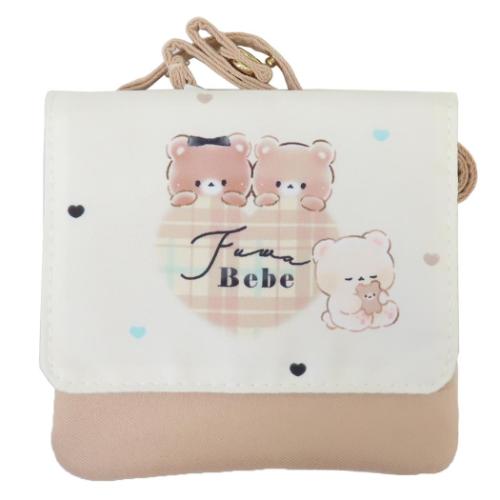 クリップポケット ショルダーひもつきどこでもポッケ フワベベ カミオジャパン