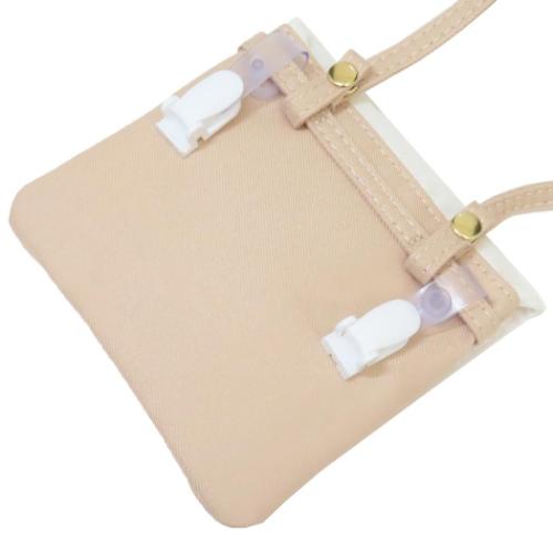 クリップポケット ショルダーひもつきどこでもポッケ フワベベ カミオジャパン