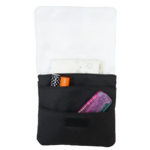 クリップポケット ショルダーひもつきどこでもポッケ チェックエモーションズ カミオジャパン