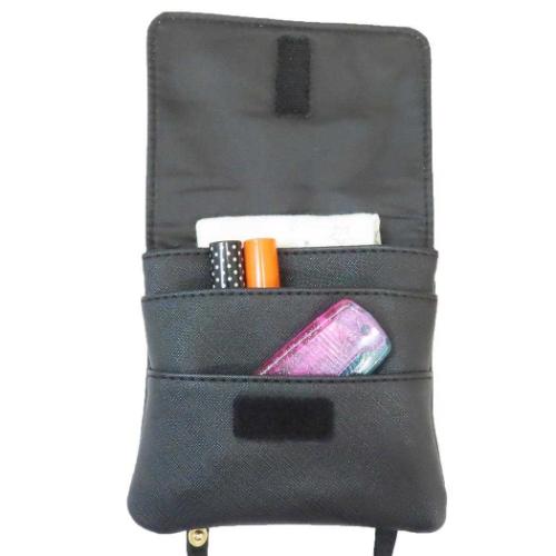 クリップポケット ショルダーひもつきどこでもポッケ 合皮タイプ charm mignon