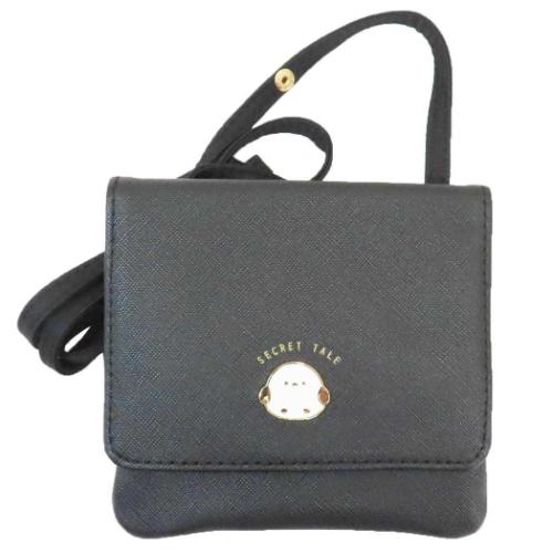 クリップポケット ショルダーひもつきどこでもポッケ 合皮タイプ シマエナガ カミオジャパン