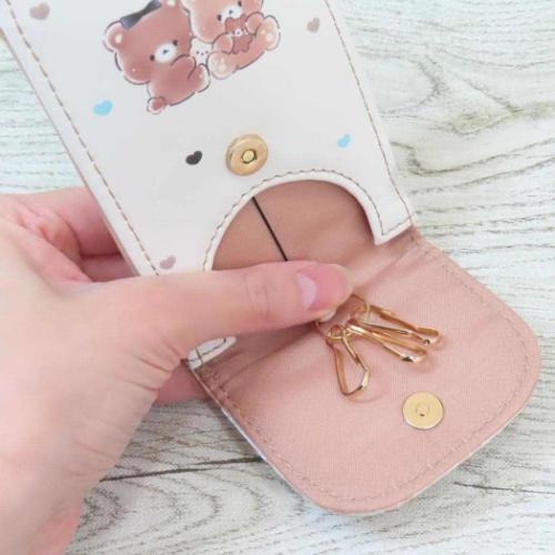 子供用ランドセル キーケース 反射シート付きリールキーカバー フワベベ カミオジャパン 新学期準備雑貨