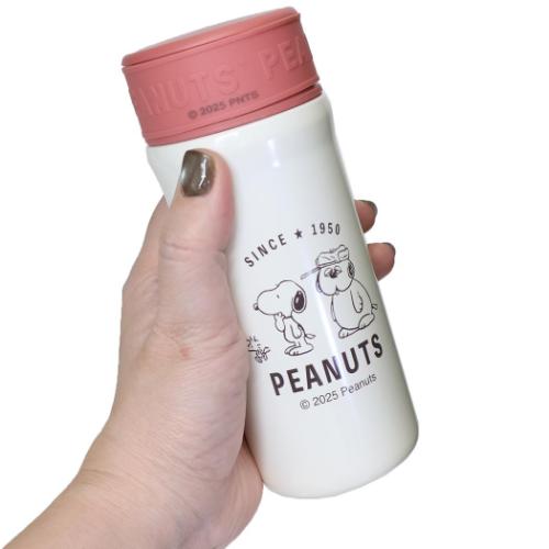 RINGO スヌーピー ステンレス水筒 桜柄 PEANUTS スヌーピー ステンレスボトル300ml 保温保冷水筒 てくてく