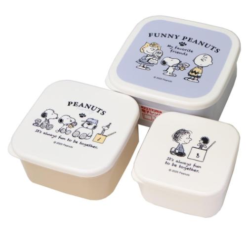 PEANUTS スヌーピー キャラクター お弁当箱 入れ子ランチボックス 3個
