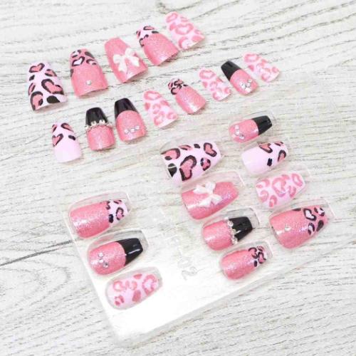 コスメ雑貨 GYARU mee ネイルチップ PINKY LEOPA ネイルアート 付け爪