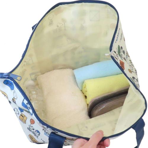 スヌーピー キャラクター 旅行かばん 折りたたみボストンバッグ PEANUTS STREET ピーナッツ