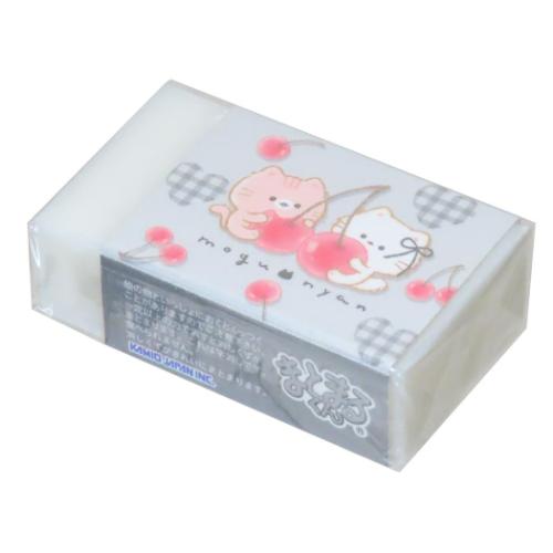 消しゴム もぐにゃん まとまるくん消しゴム チェリー 新学期準備文具 かわいい
